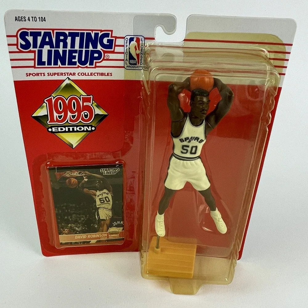 Starting Lineup 1995 David Robinson San Antonio Spurs Figure Hall Of Fame 50